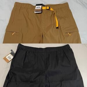 The North Face Men’s Size XXL Shorts Two Black Brown New with Tags Pull On Cargo